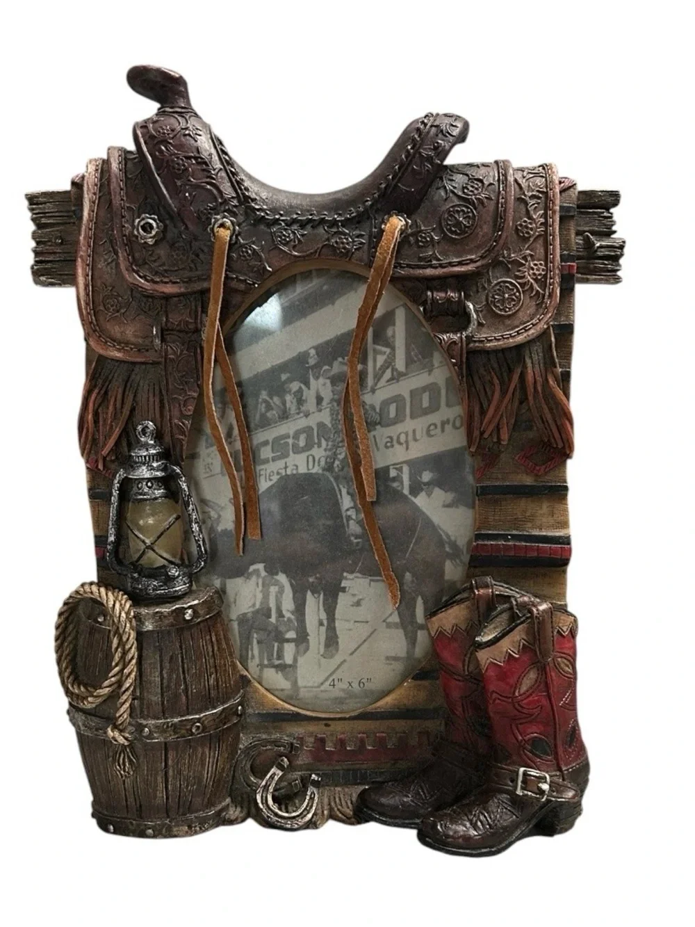 Rustic Western 3D Photo Frame 4x6